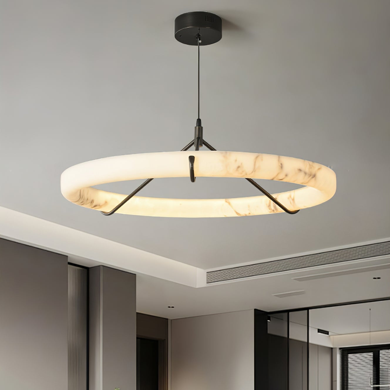 Aureon Alabaster Chandelier Luxury - Neutralighting