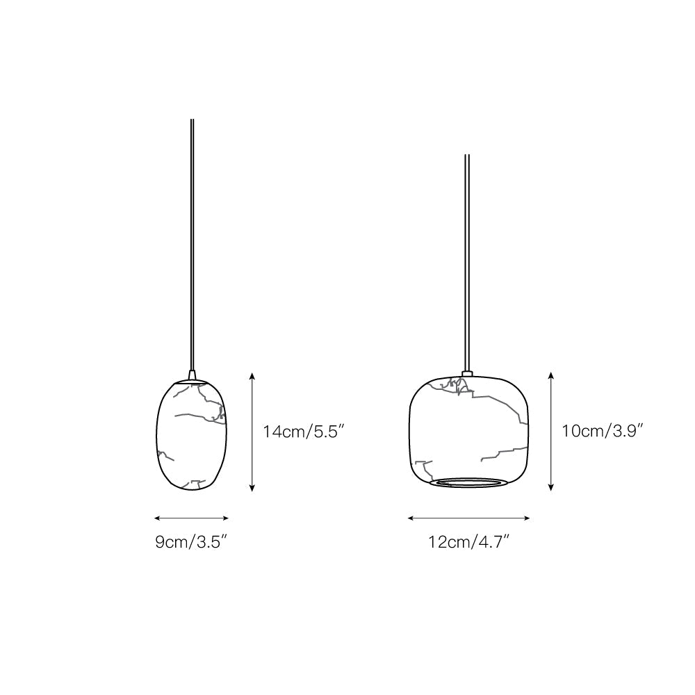 Ildvuvyd Minimalist Bedside Brass Pendant Light - Letslighting