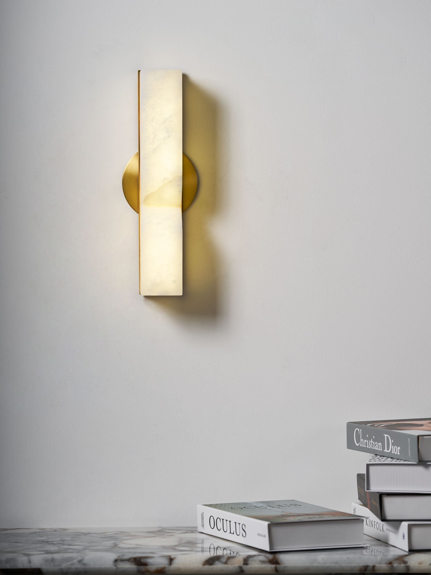 Lunaris Alabaster Rectangular Wall Lamp - Neutralighting