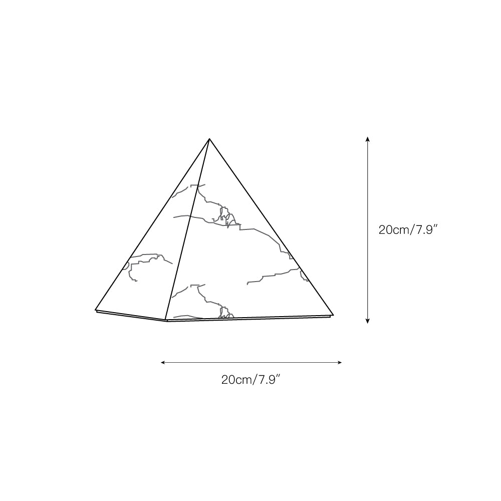 Alabaster Pyramid Table Lamp - Letslighting