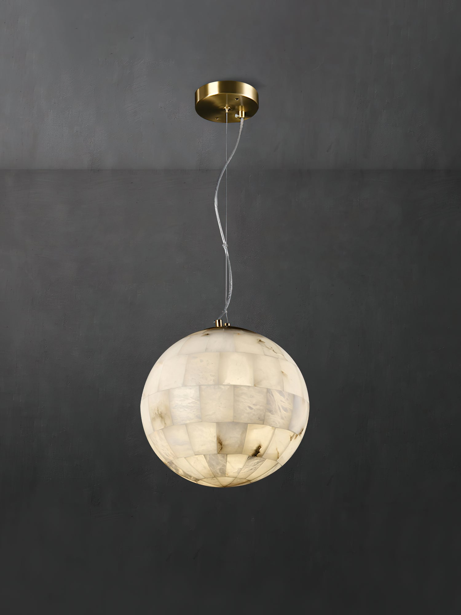 Fljotuvye Modern Ball Alabaster Pendant Light - Letslighting