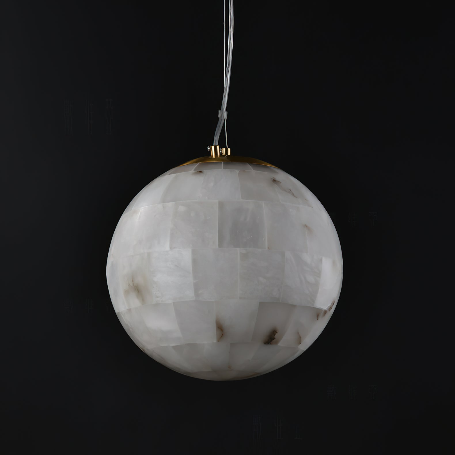 Fljotuvye Modern Ball Alabaster Pendant Light - Letslighting