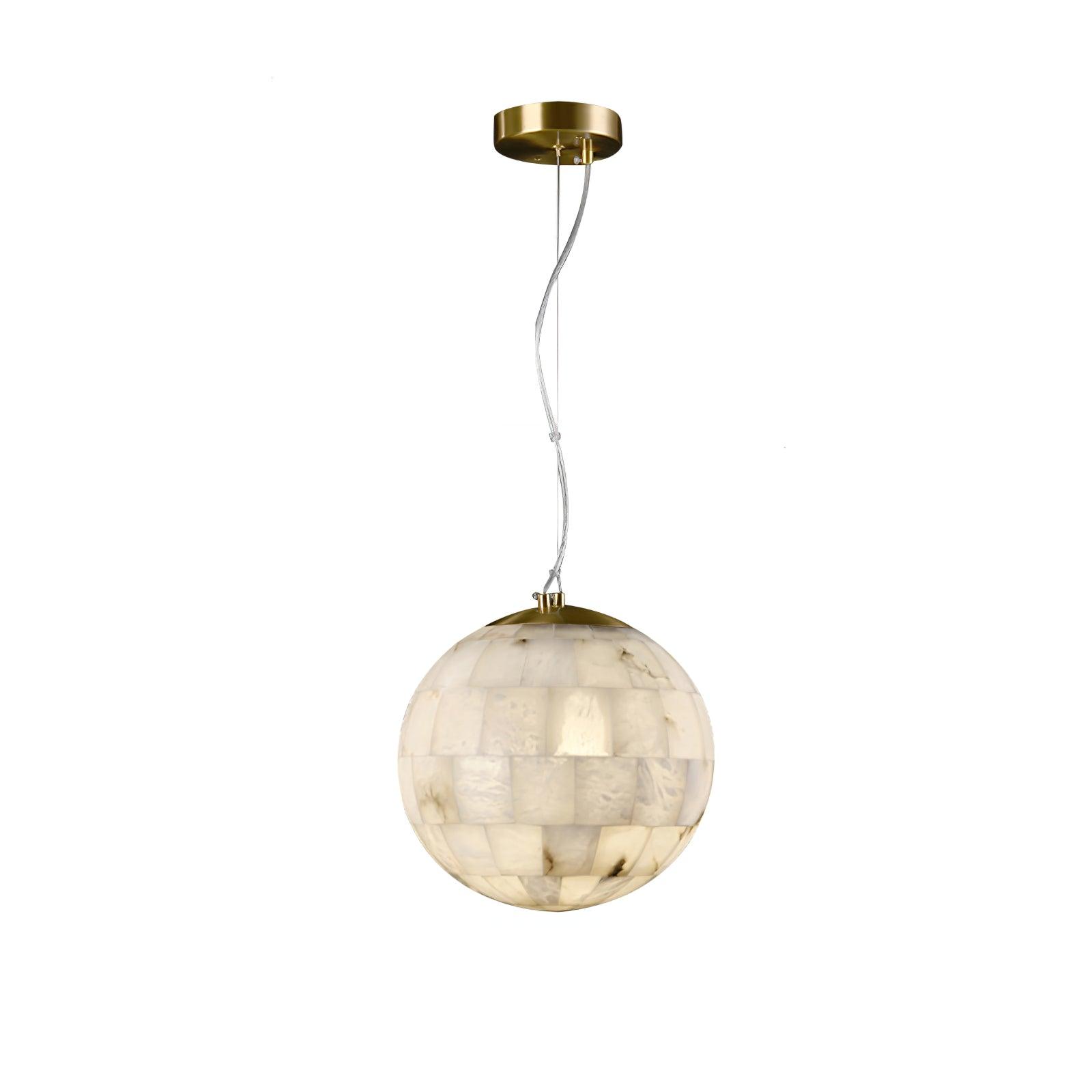 Isolde Alabaster Globe Pendant Light - Neutralighting