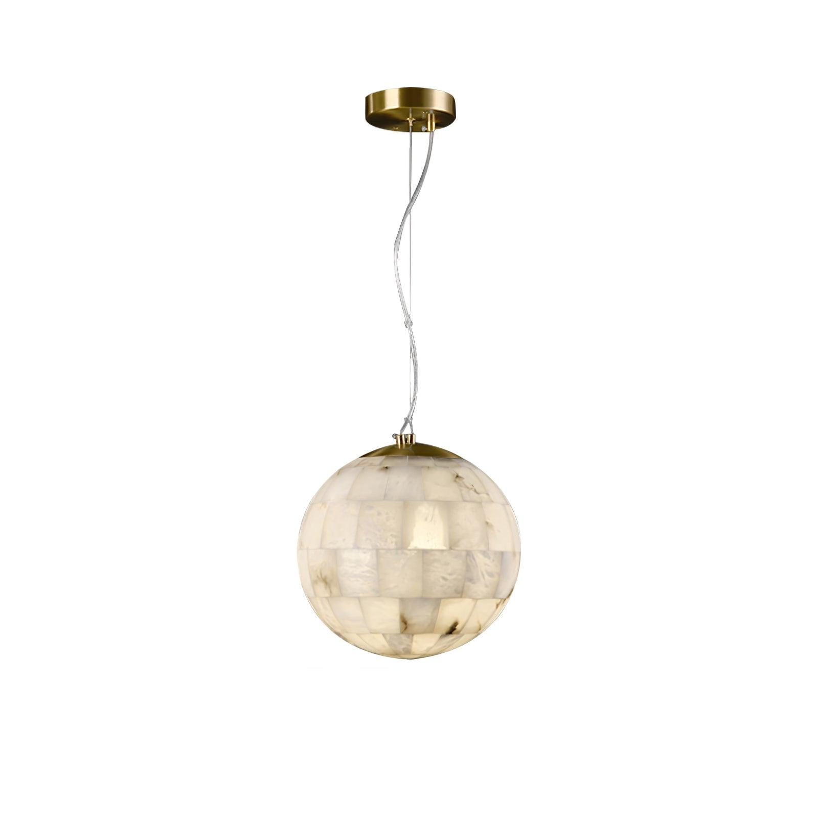 Isolde Alabaster Globe Pendant Light - Neutralighting