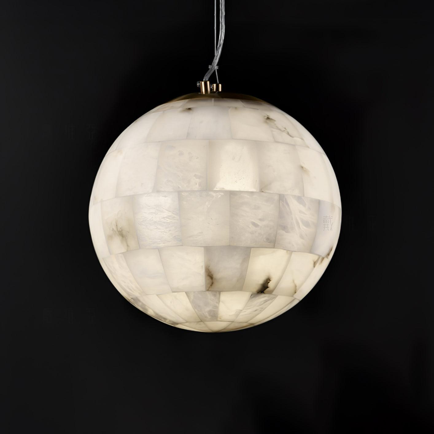 Isolde Alabaster Globe Pendant Light - Neutralighting