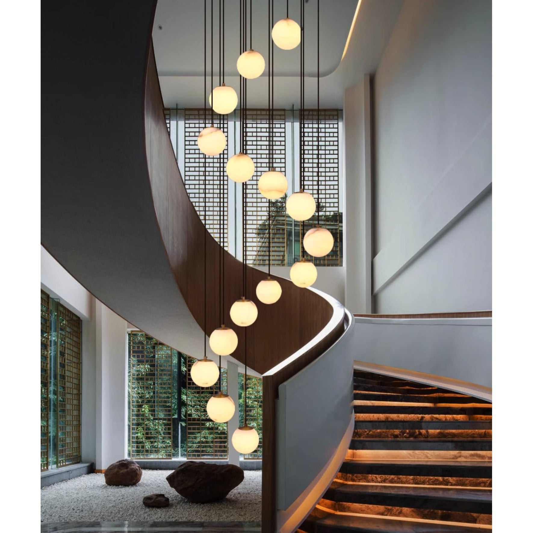 Gloruvye Balls Modern Cluster Metal Chandelier - Letslighting