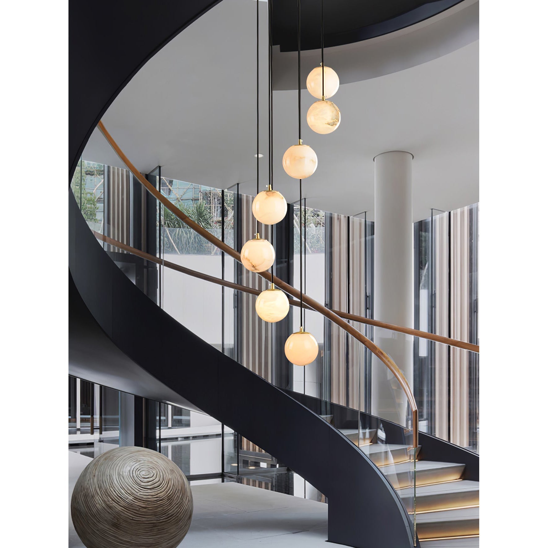 Gloruvye Balls Modern Cluster Metal Chandelier - Letslighting