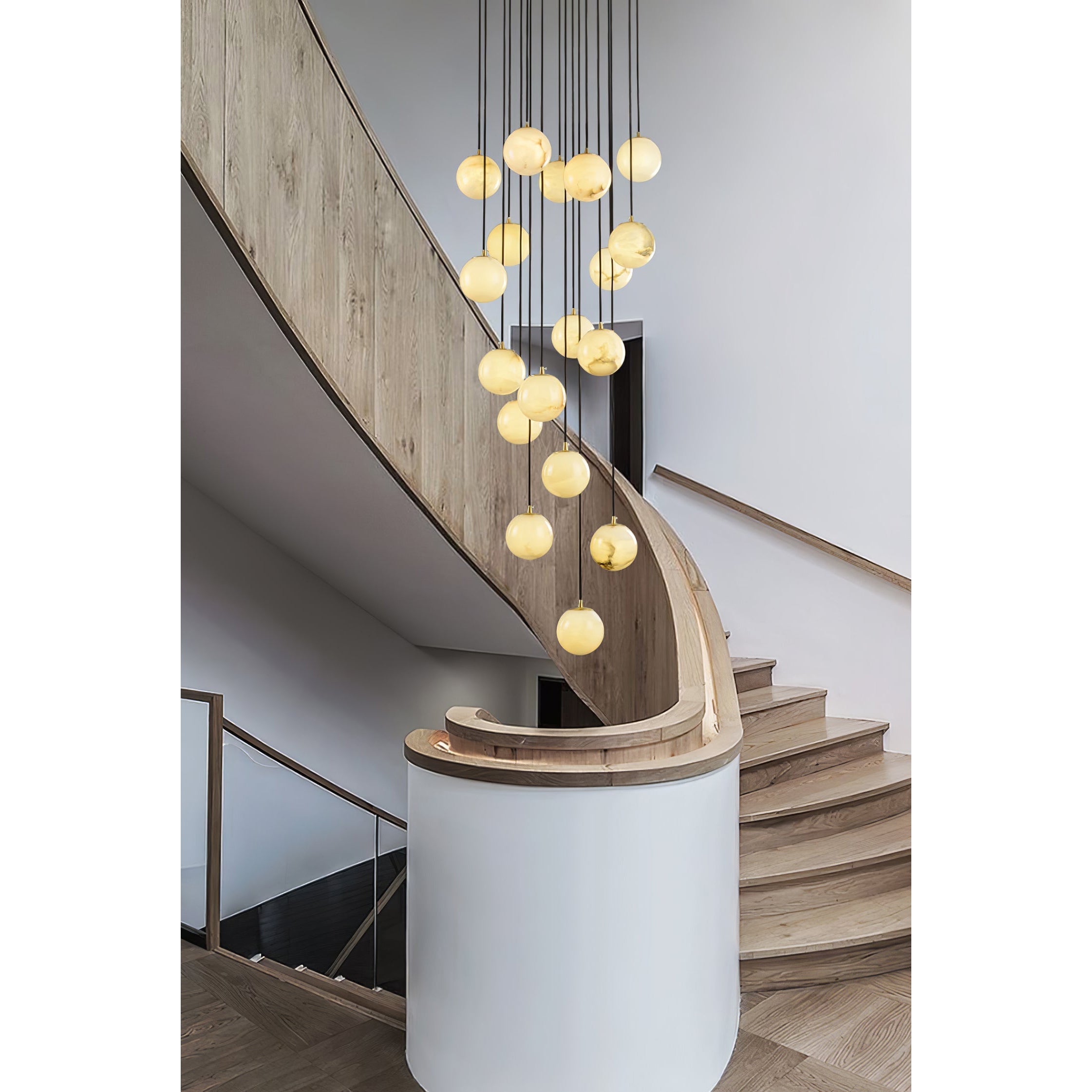 Gloruvye Balls Modern Cluster Metal Chandelier - Letslighting