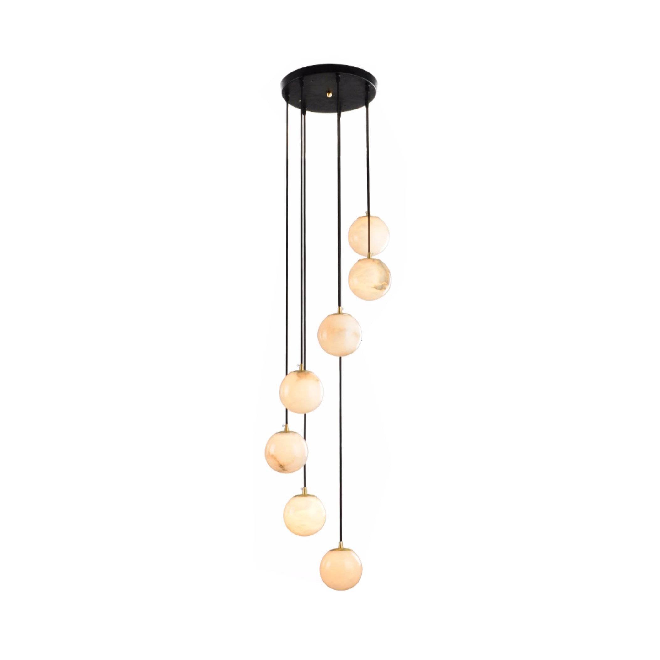 Gloruvye Balls Modern Cluster Metal Chandelier - Letslighting
