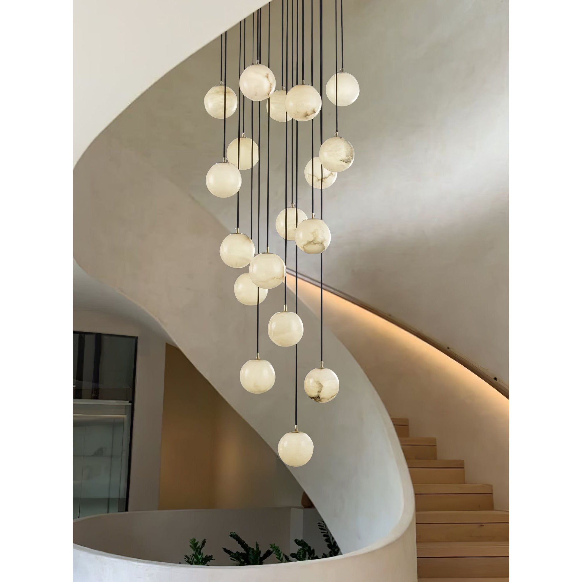 Gloruvye Balls Modern Cluster Metal Chandelier - Letslighting