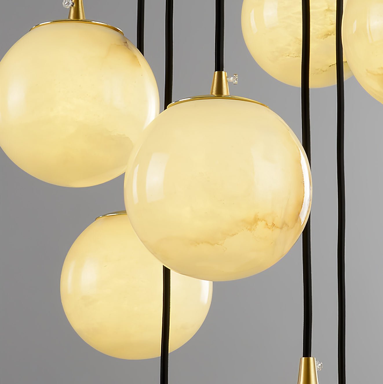 Gloruvye Balls Modern Cluster Metal Chandelier - Letslighting