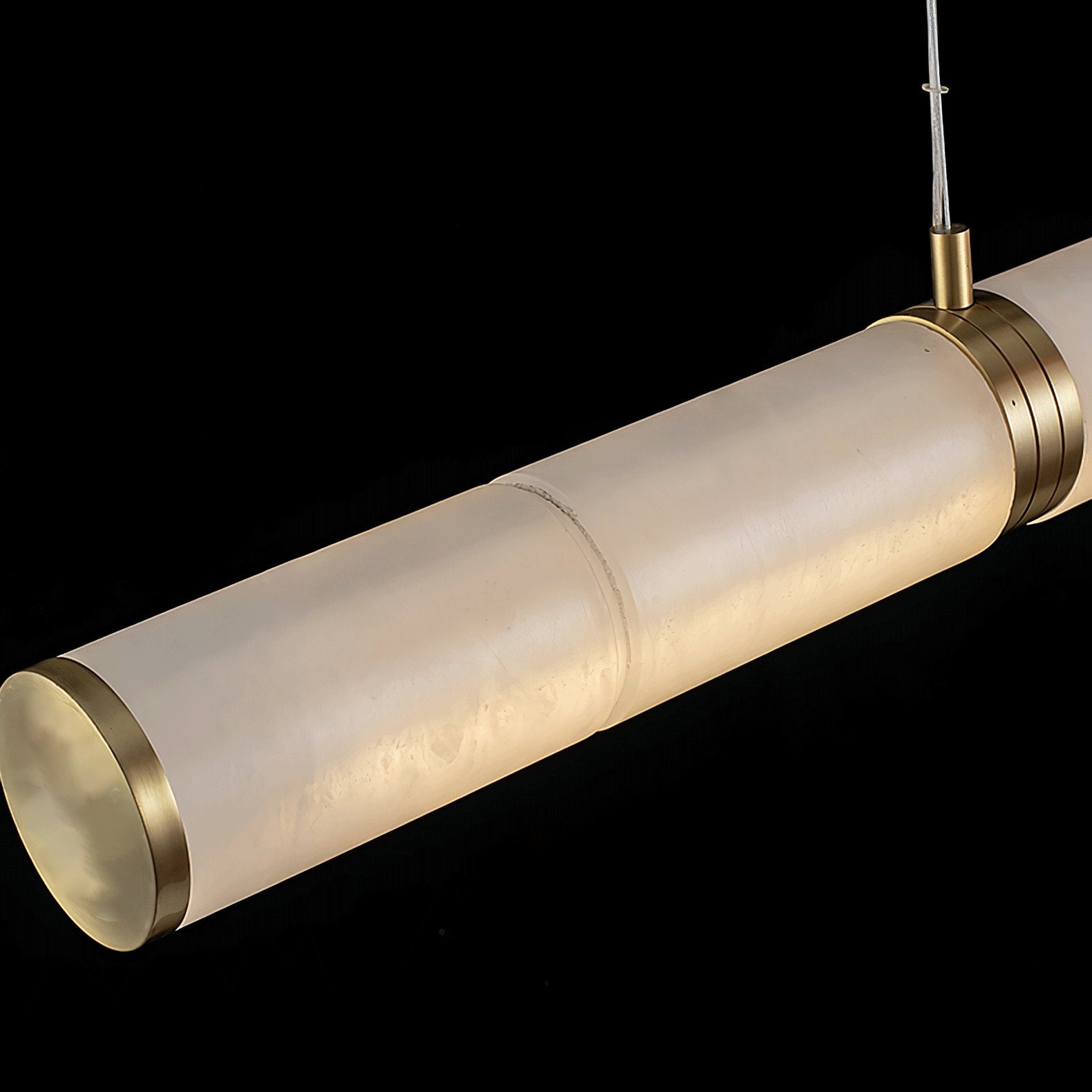 Eira Minimalist Alabaster Linear Pendant Light - Neutralighting