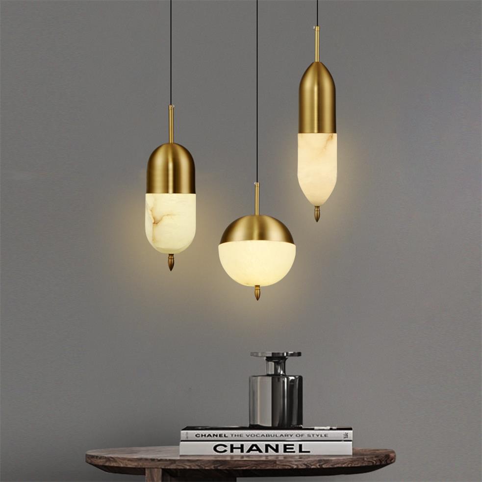 Himinuvye Minimalist Bolus Brass Pendant Light - Letslighting