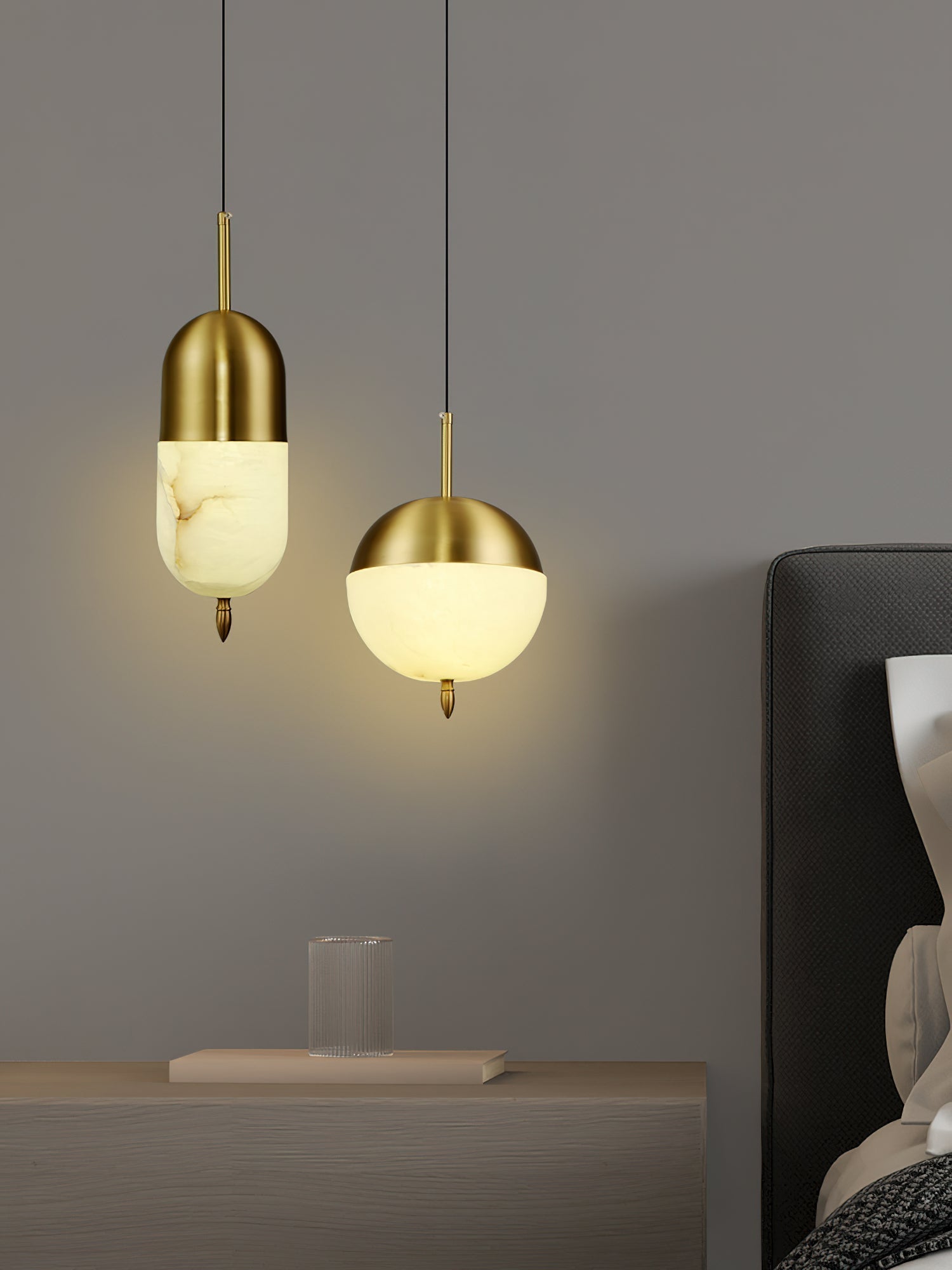 Himinuvye Minimalist Bolus Brass Pendant Light - Letslighting