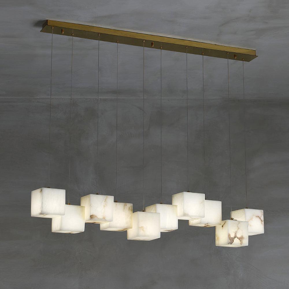 Eurraeel Alabaster Spiral Chandelier - Neutralighting