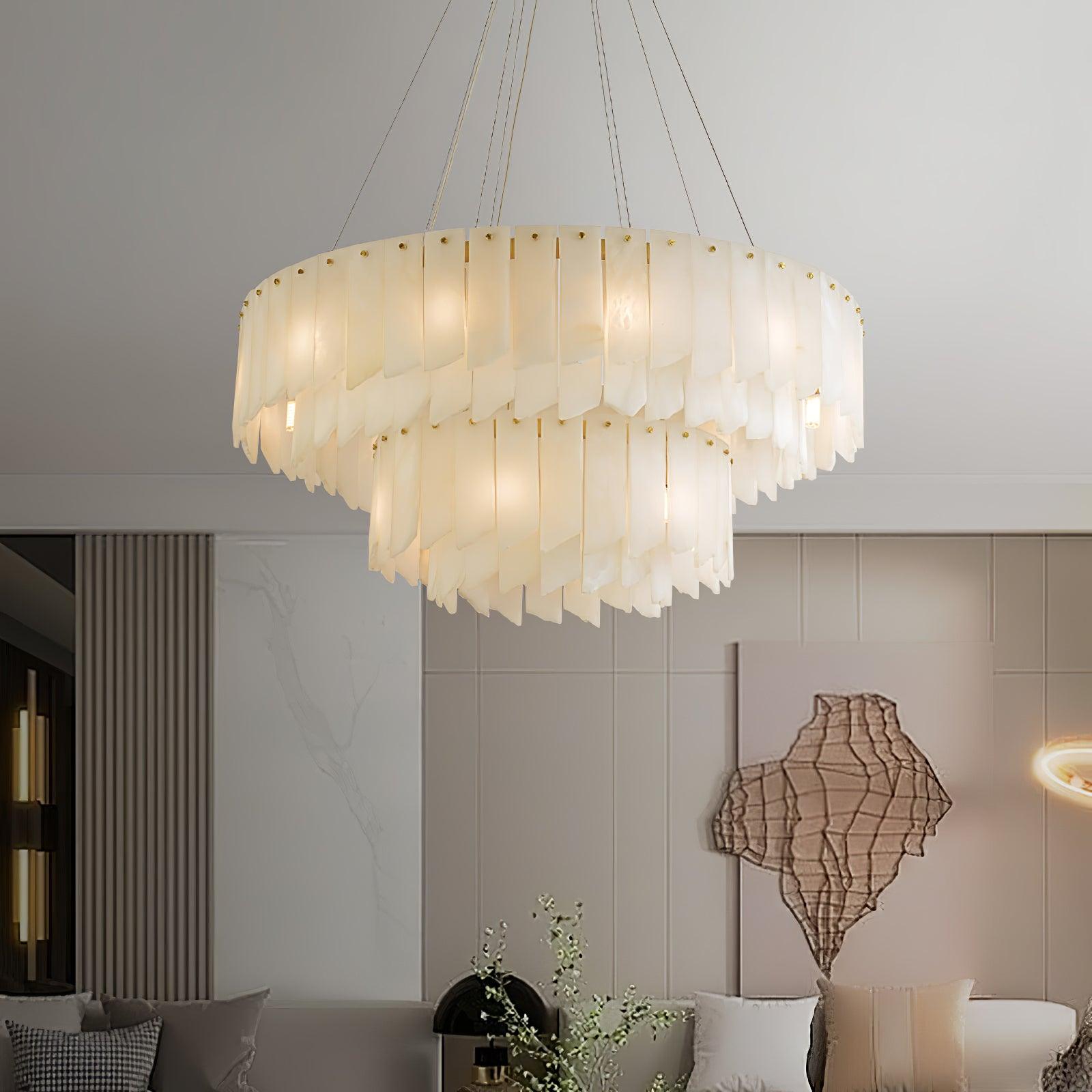 Vevelila Alabaster Chandelier - Neutralighting