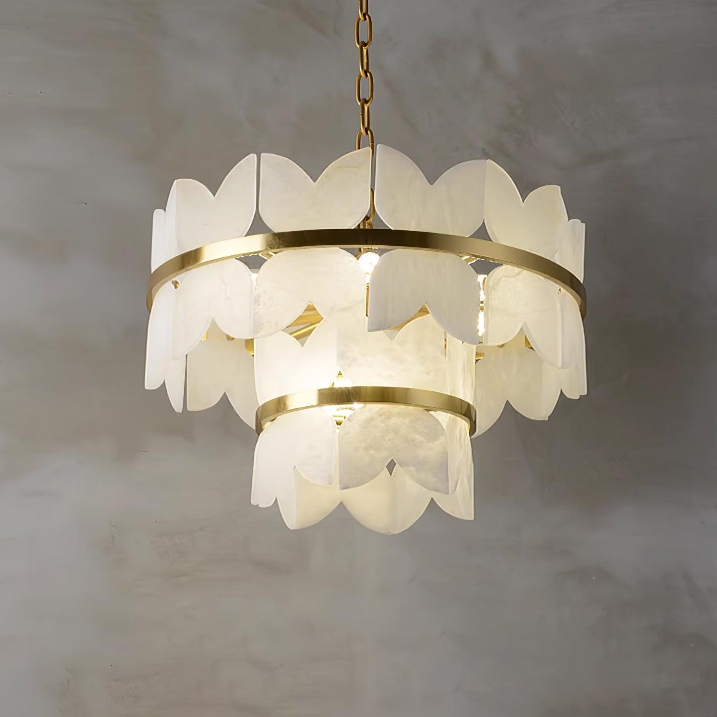 Seraphina Vintage Alabaster Chandelier - Neutralighting
