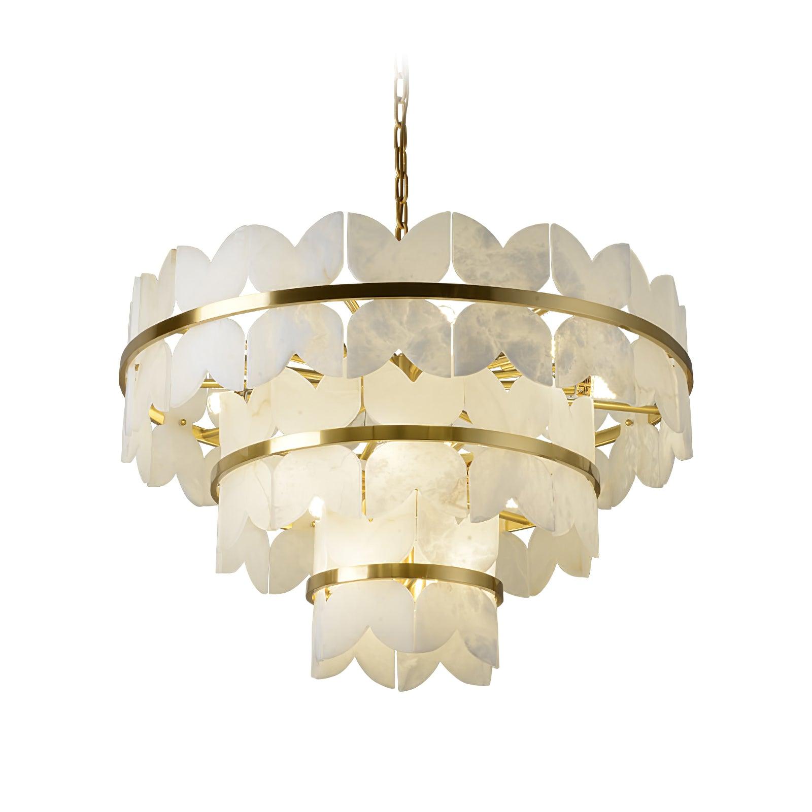 Seraphina Vintage Alabaster Chandelier - Neutralighting