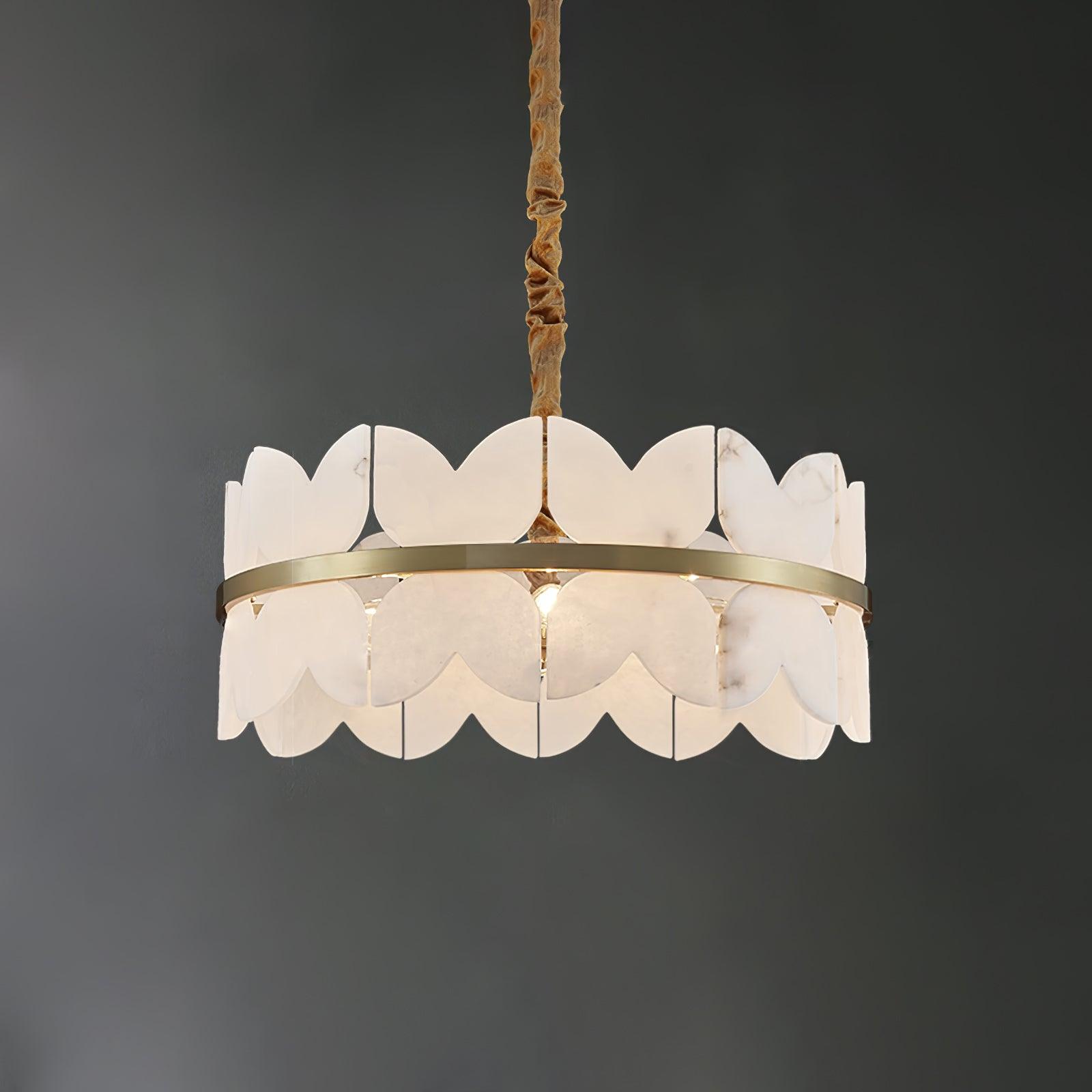 Seraphina Vintage Alabaster Chandelier - Neutralighting
