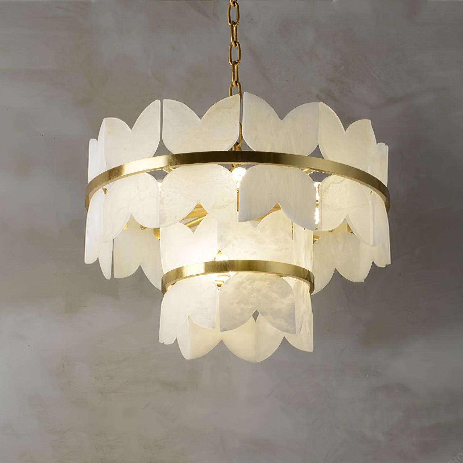 Seraphina Vintage Alabaster Chandelier - Neutralighting