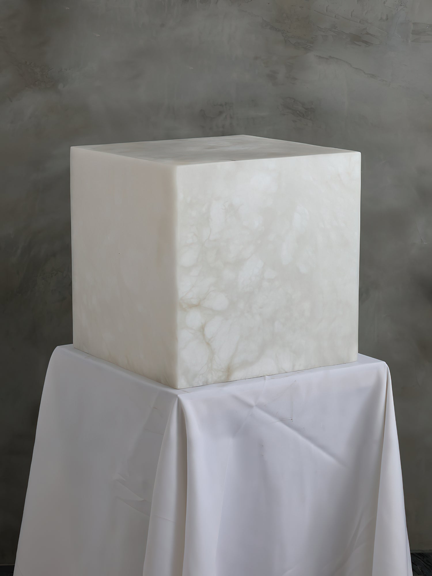 Alabaster Cubic Table Lamp - Letslighting