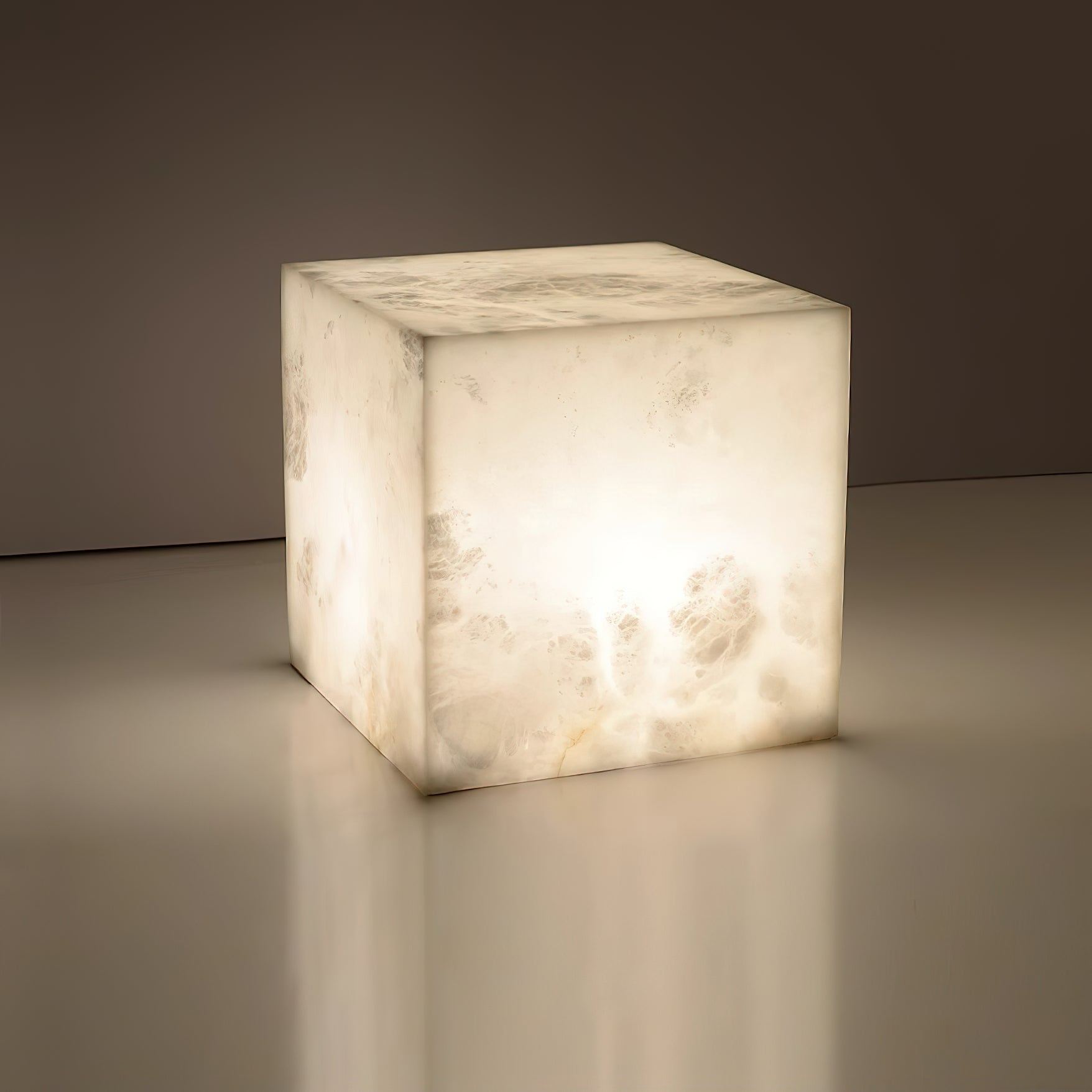 Alabaster Cubic Table Lamp - Letslighting