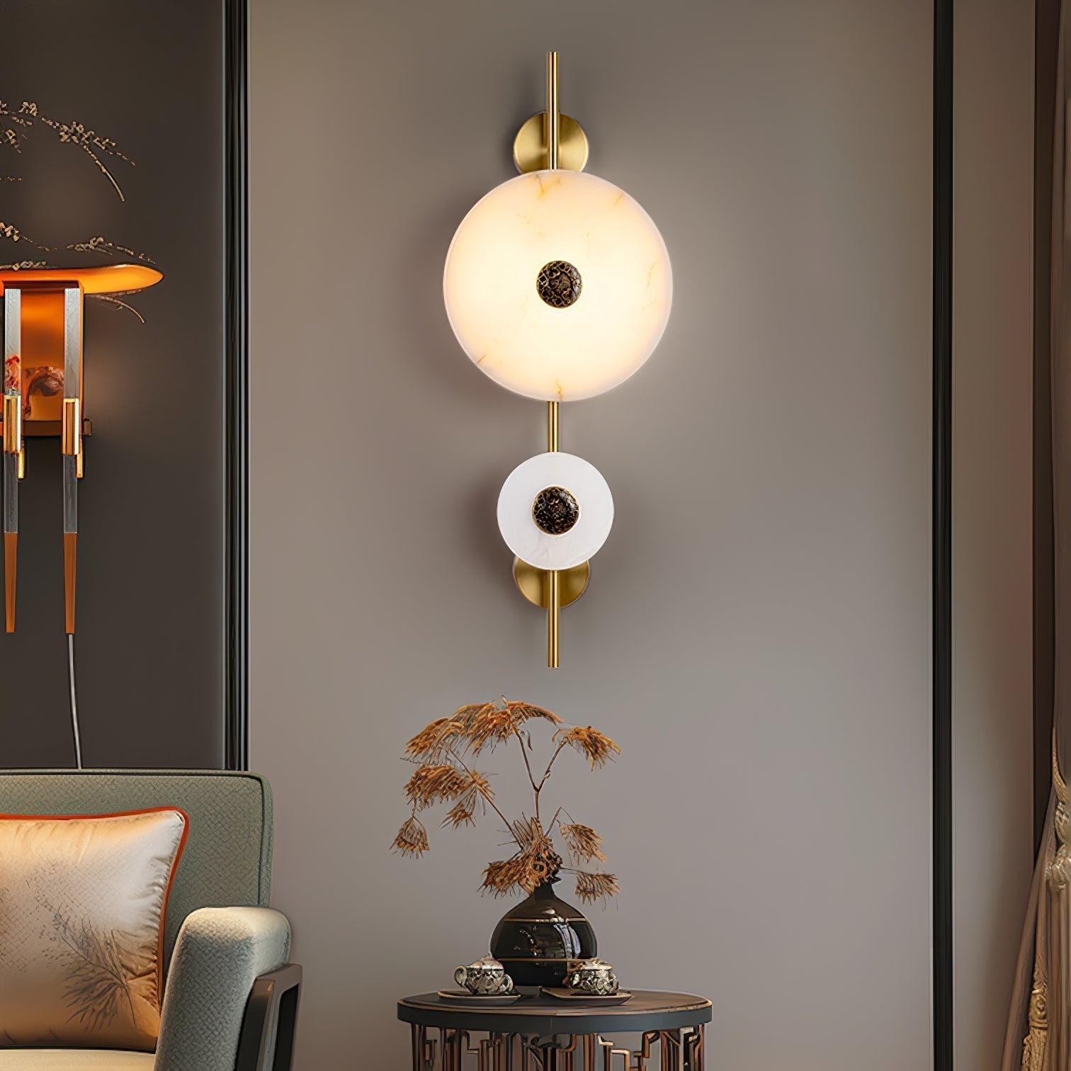 Evadne Alabaster Wall Lamp - Neutralighting