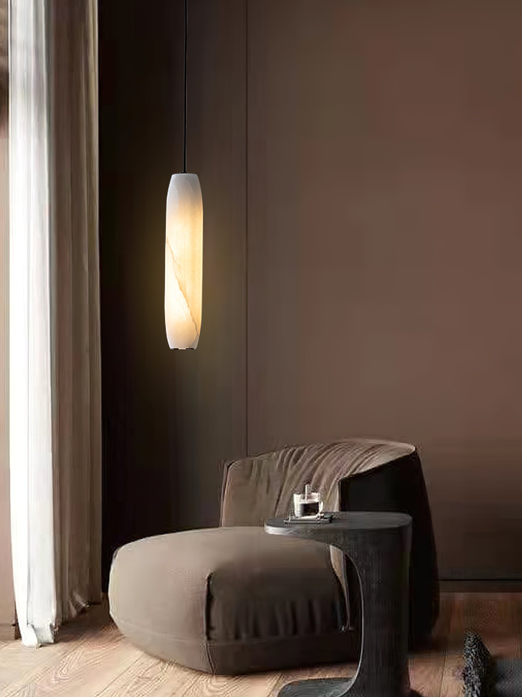 Kvennuvye Flute Modern Minimalist Metal Pendant Light - Letslighting