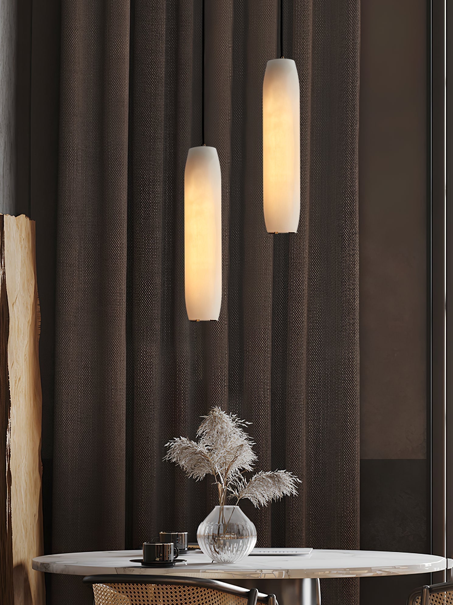 Kvennuvye Flute Modern Minimalist Metal Pendant Light - Letslighting