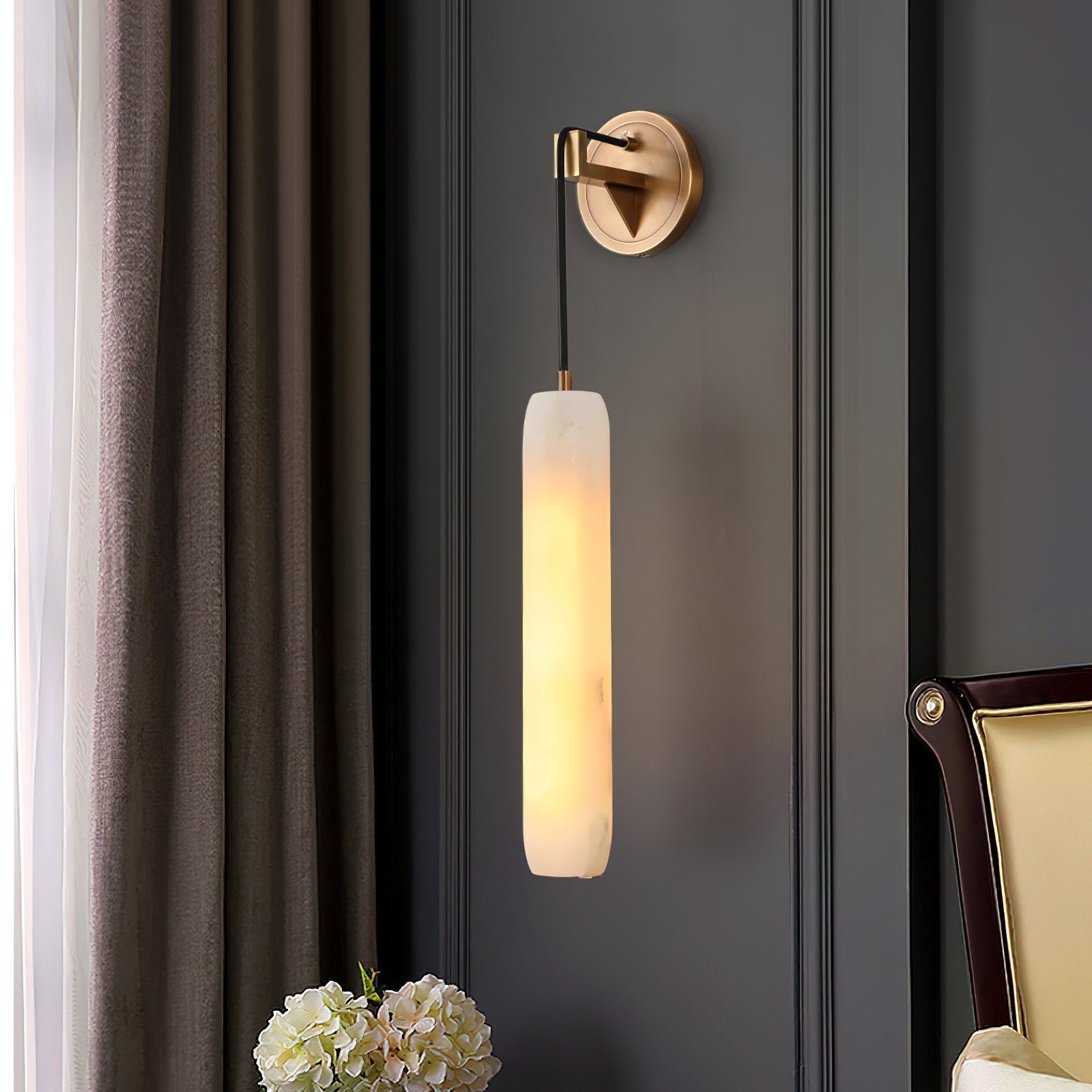 Alabaster Individual Creativity Flute Metal Wall Lamp - Letslighting