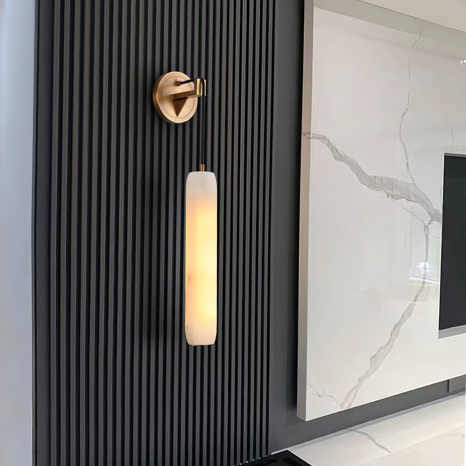 Alabaster Individual Creativity Flute Metal Wall Lamp - Letslighting