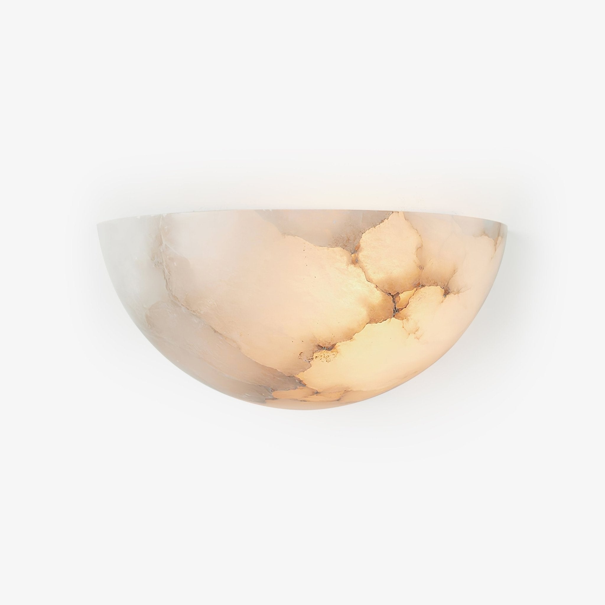 Selene Half-moon Alabaster Wall Light - Neutralighting