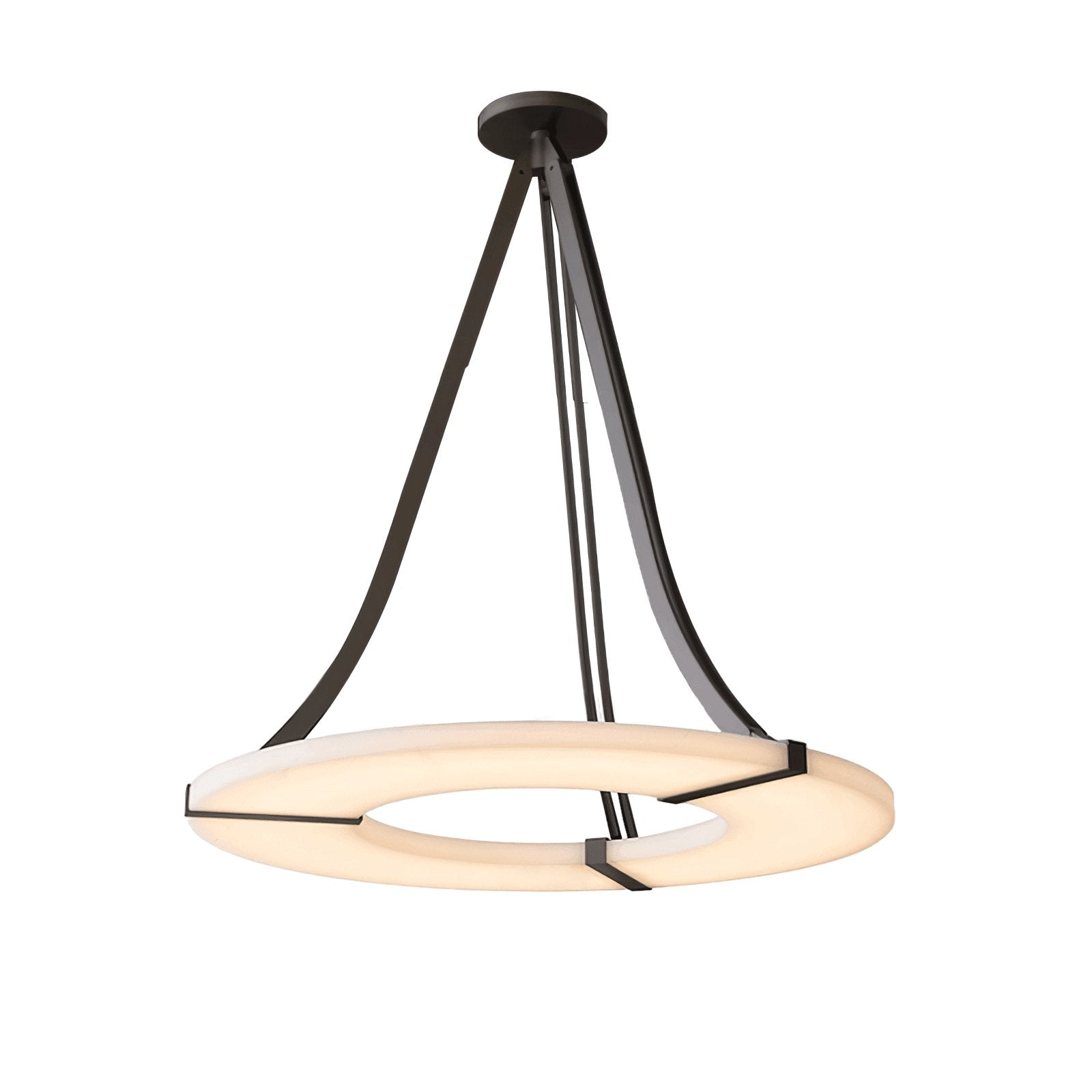 Althea Alabaster Ring Pendant Light Chandelier - Neutralighting