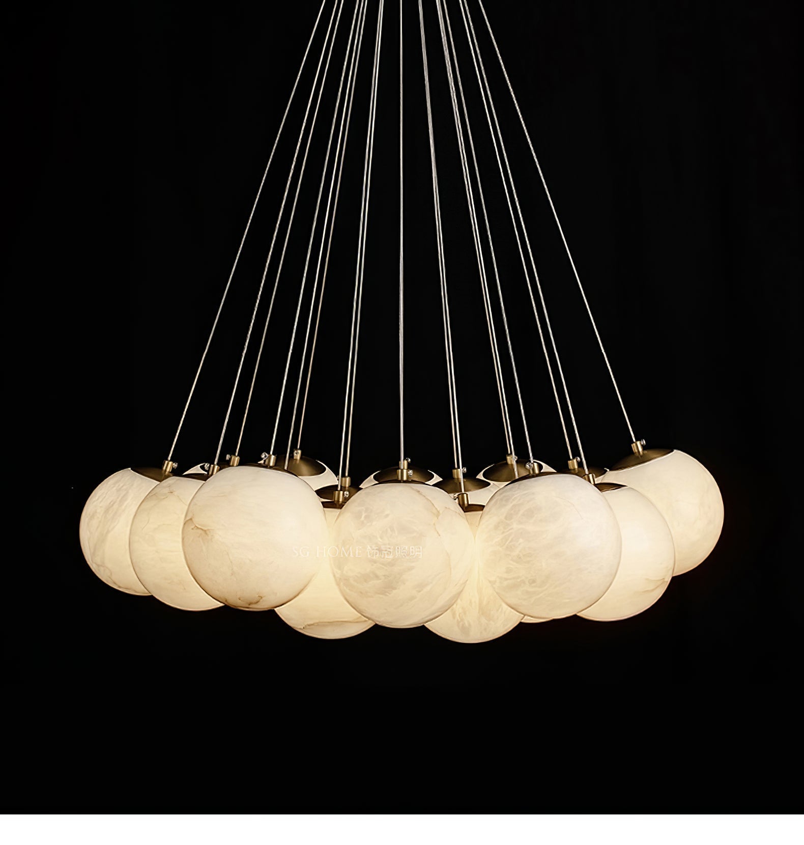 Zovenila Alabaster Chandelier - Neutralighting