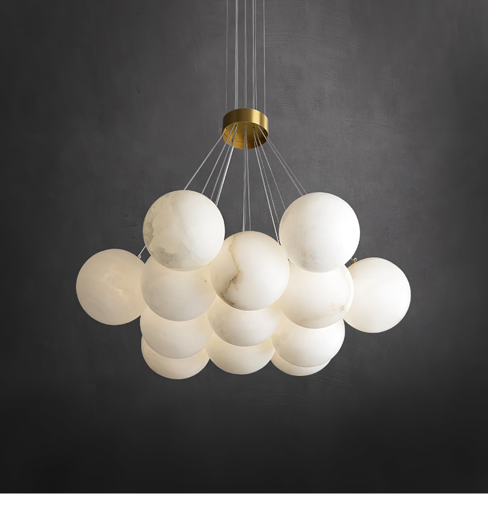 Zovenila Alabaster Chandelier - Neutralighting
