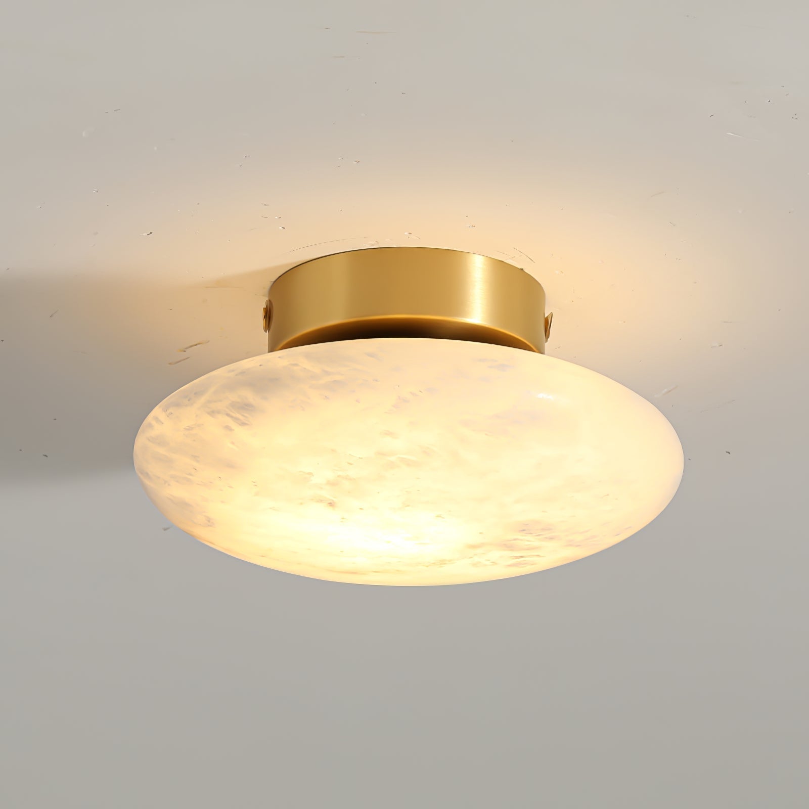 Vanorara Minimalist Alabaster Flush Mount Light - Neutralighting