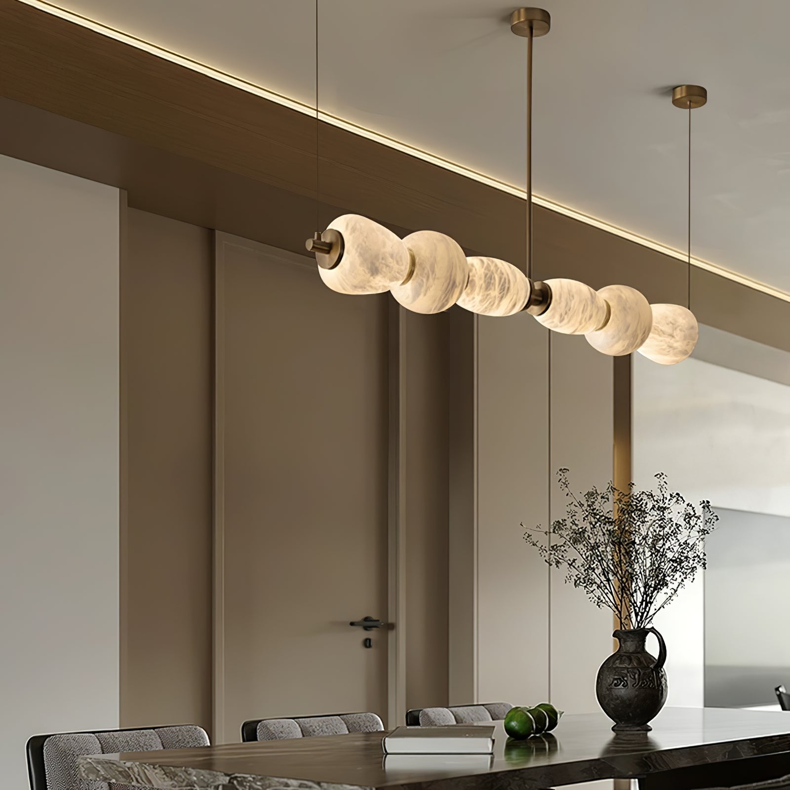 Cyrilla Alabaster Linear Pendant Light - Neutralighting