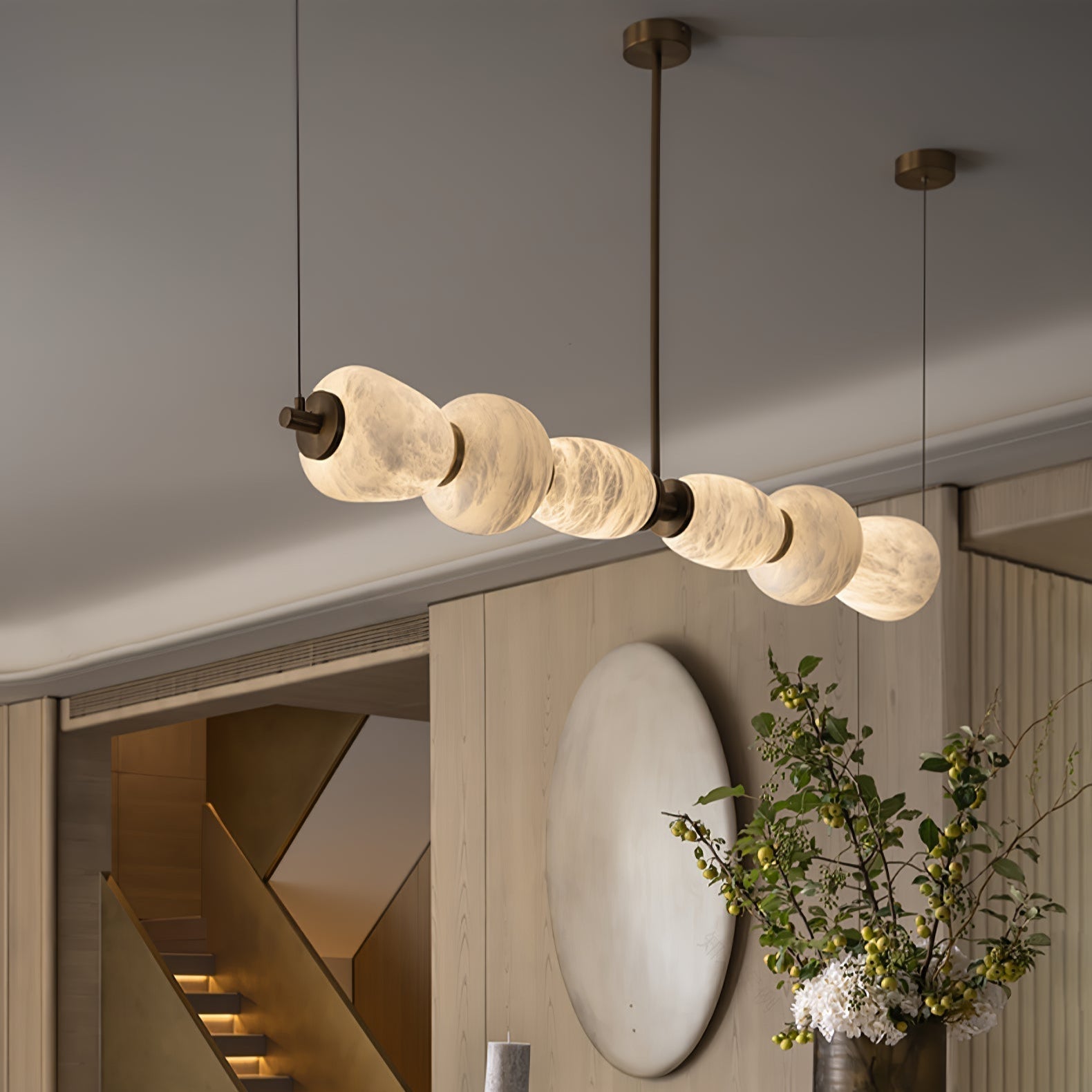 Cyrilla Alabaster Linear Pendant Light - Neutralighting