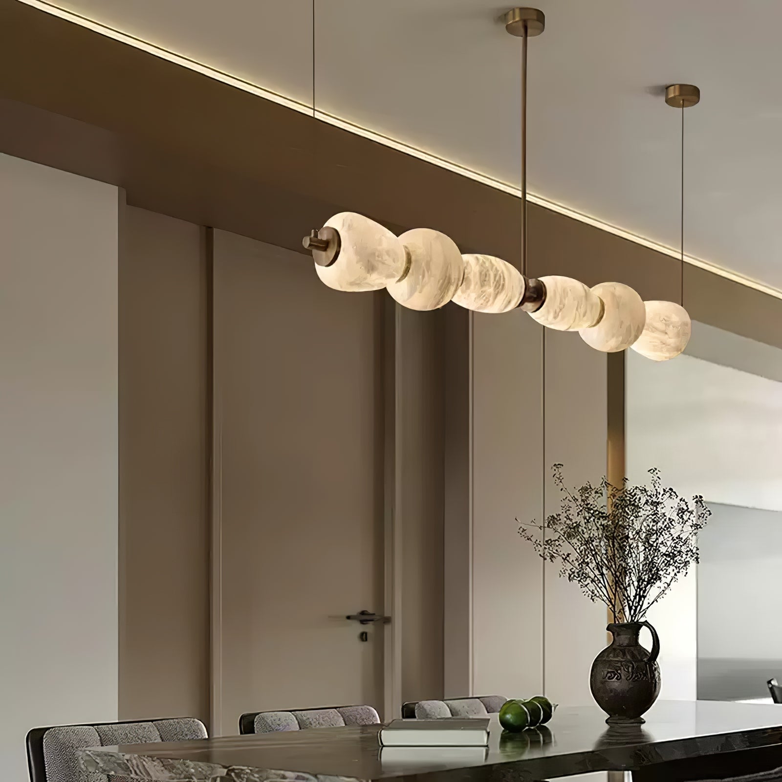Cyrilla Alabaster Linear Pendant Light - Neutralighting