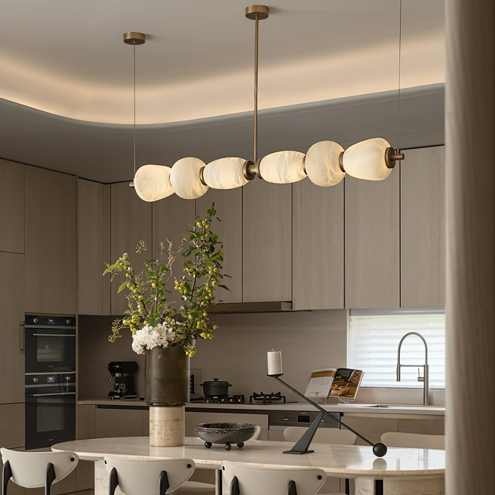 Cyrilla Alabaster Linear Pendant Light - Neutralighting