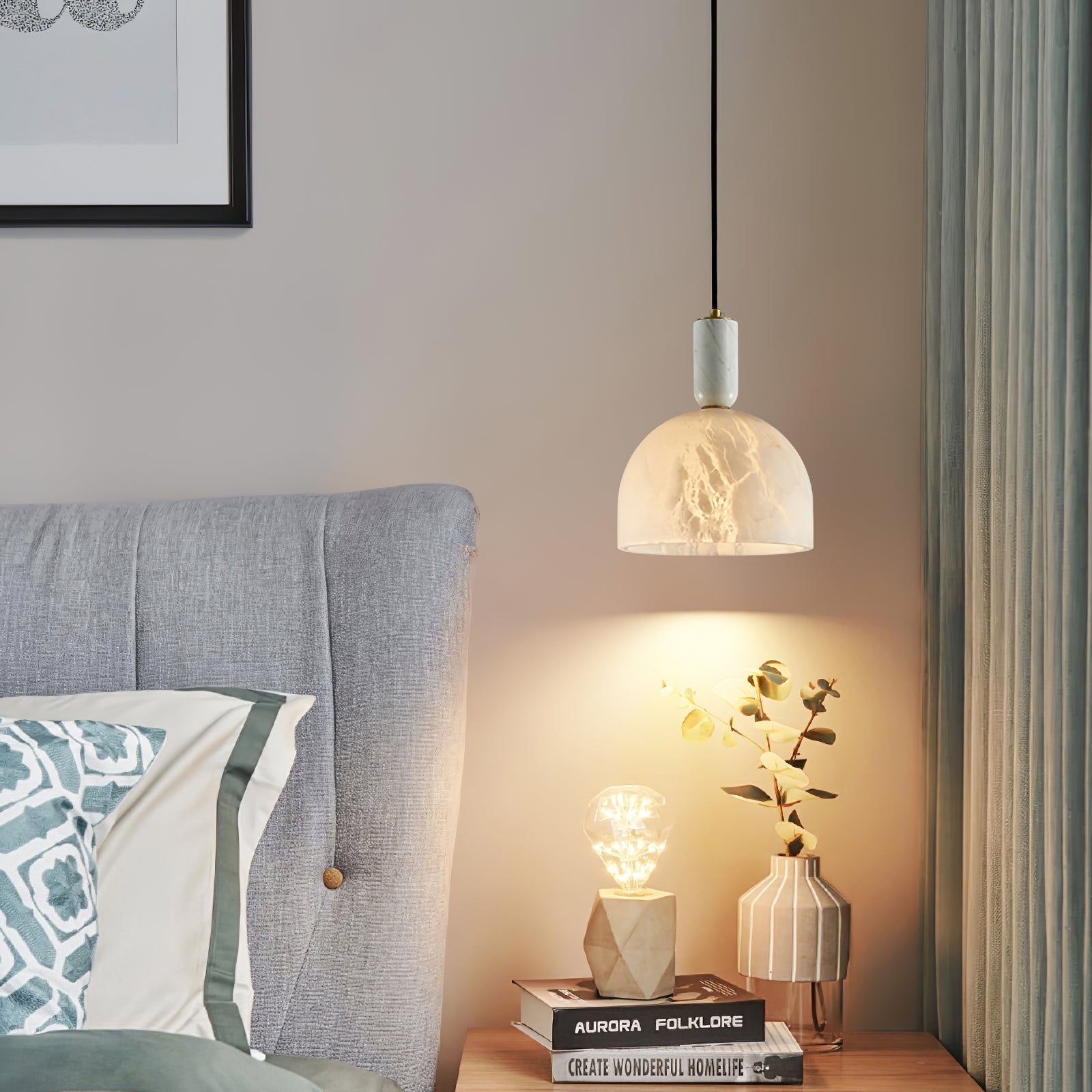 Culiror Minimalist Alabaster Pendant Light - Neutralighting