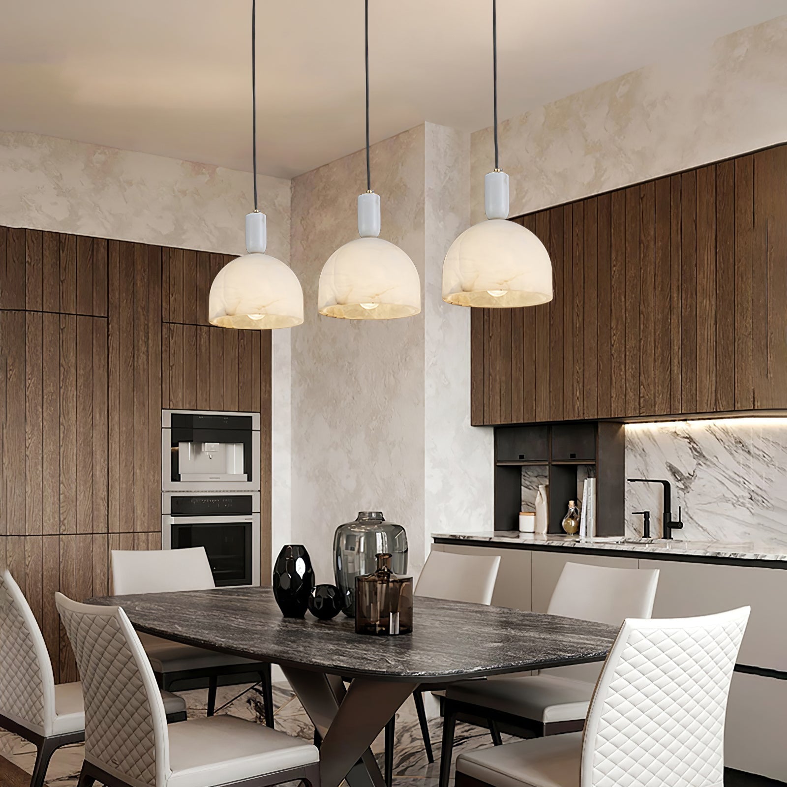 Culiror Minimalist Alabaster Pendant Light - Neutralighting