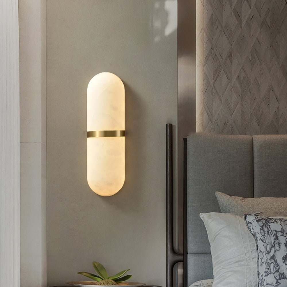 Vitheion Minimalist Alabaster Wall Light - Neutralighting