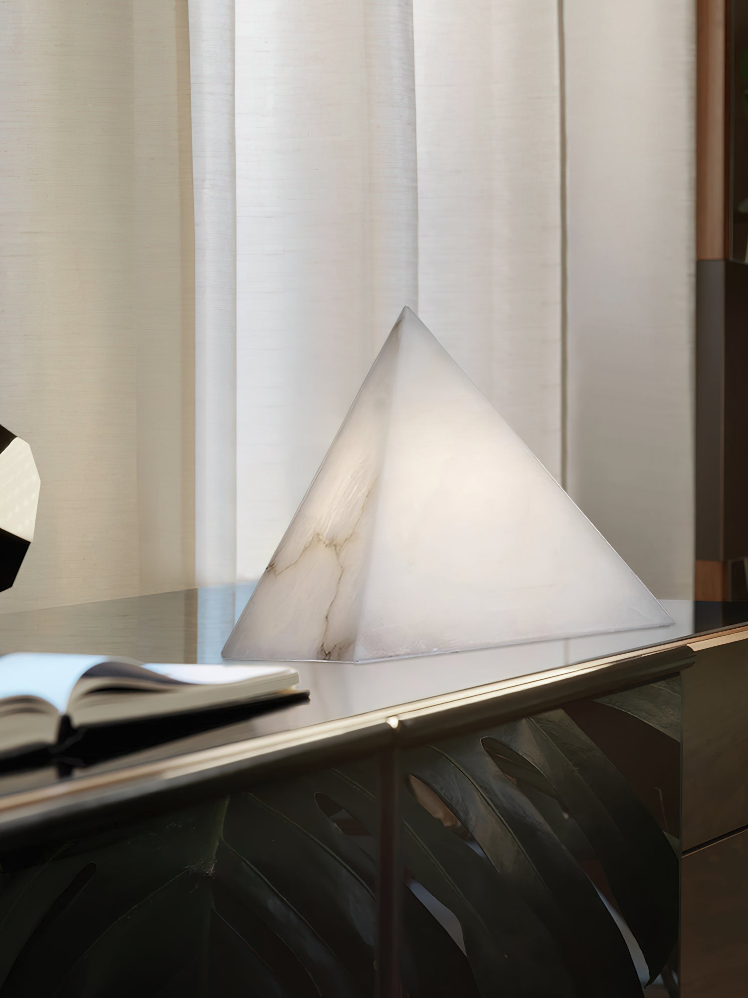 Alabaster Pyramid Table Lamp - Letslighting