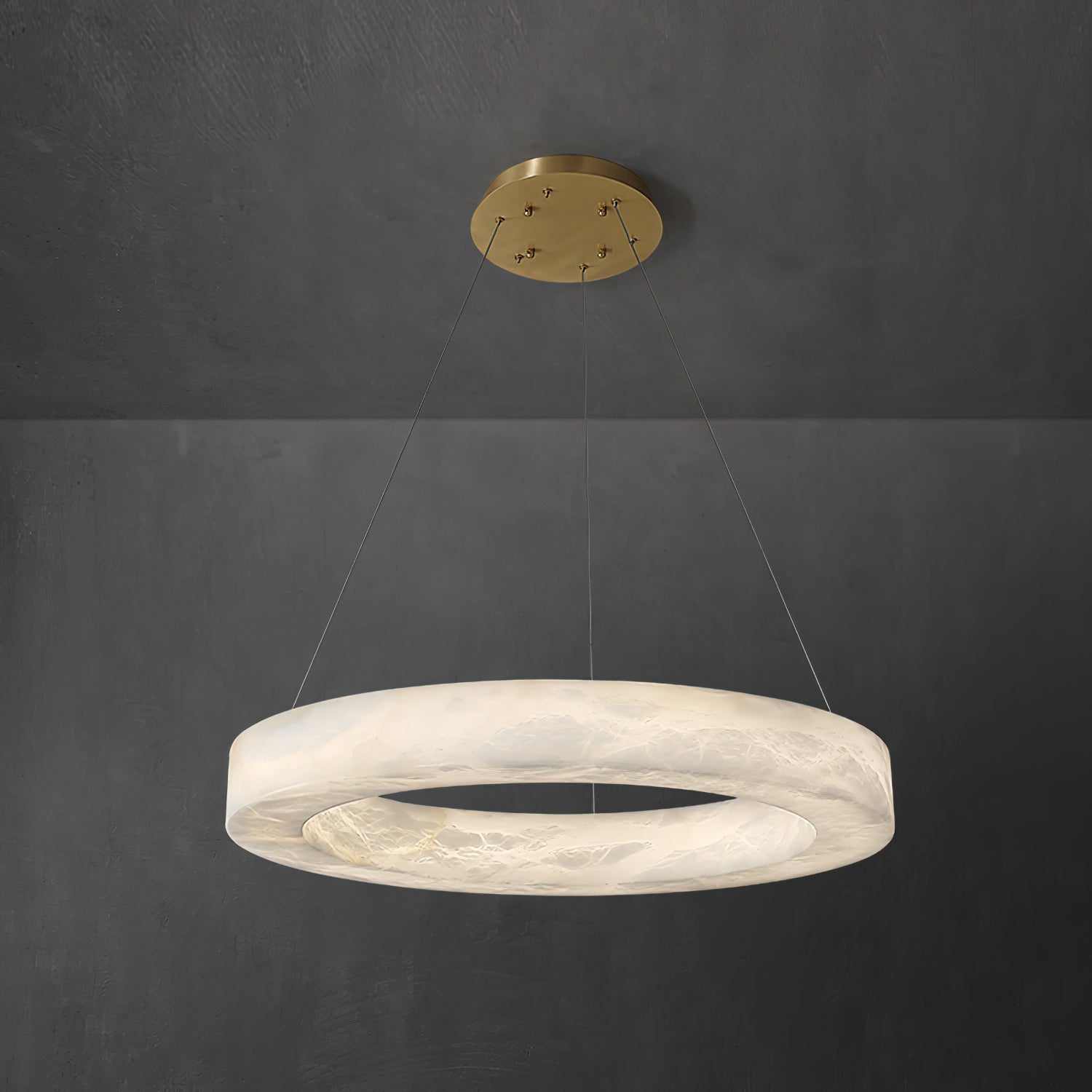 Plotuvyn Postmodern Luxury Ring Alabaster Chandelier - Letslighting
