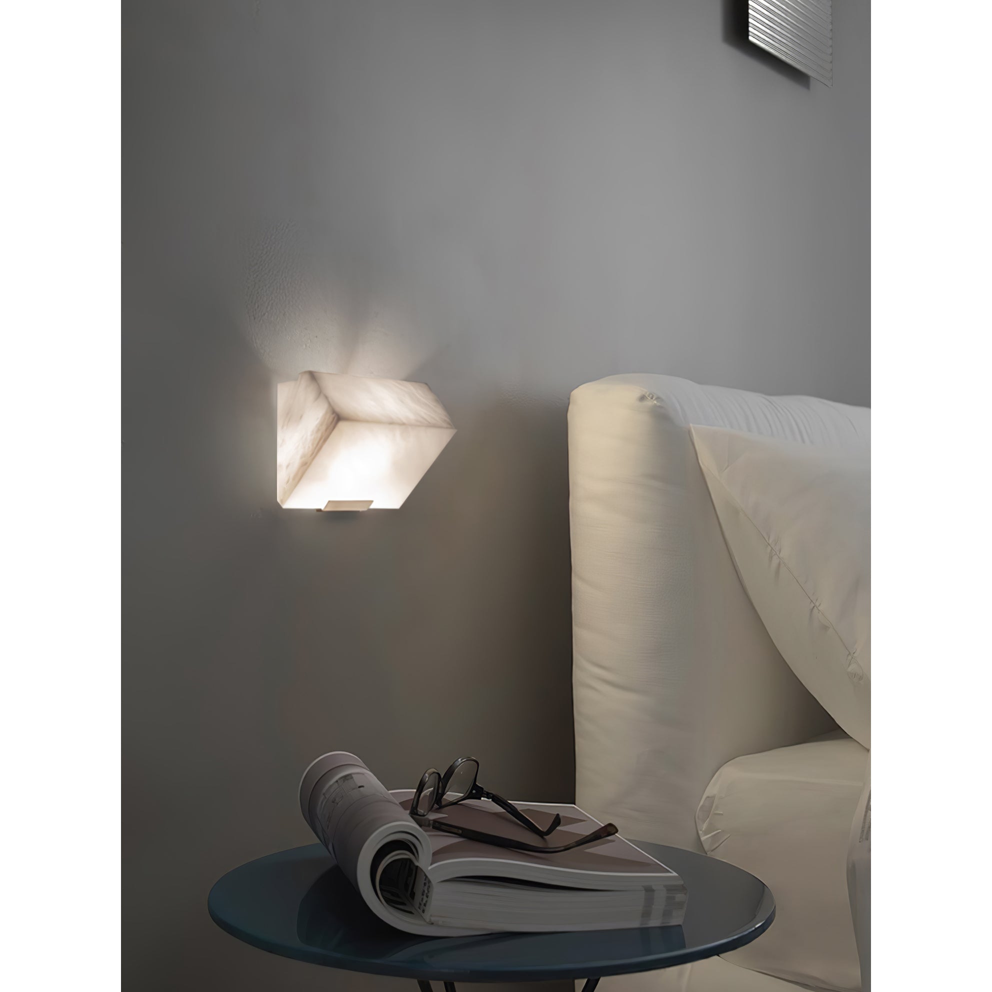 Qvistuvyn Staircase Metal Alabaster Wall Lamp - Letslighting