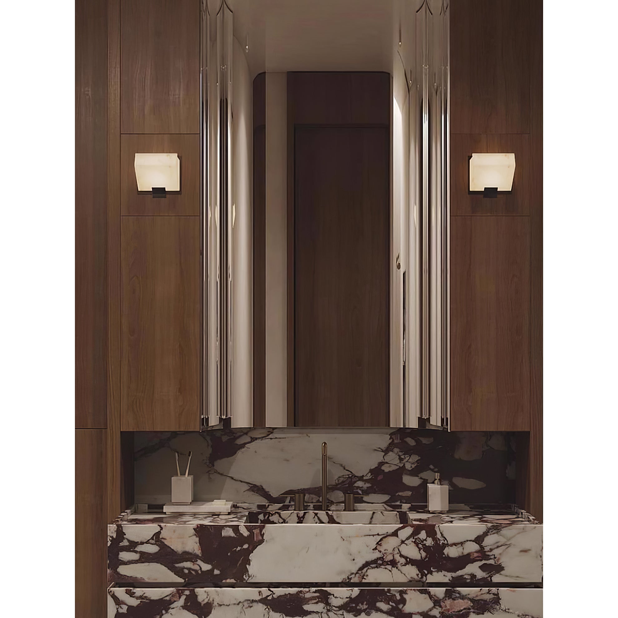 Qvistuvyn Staircase Metal Alabaster Wall Lamp - Letslighting