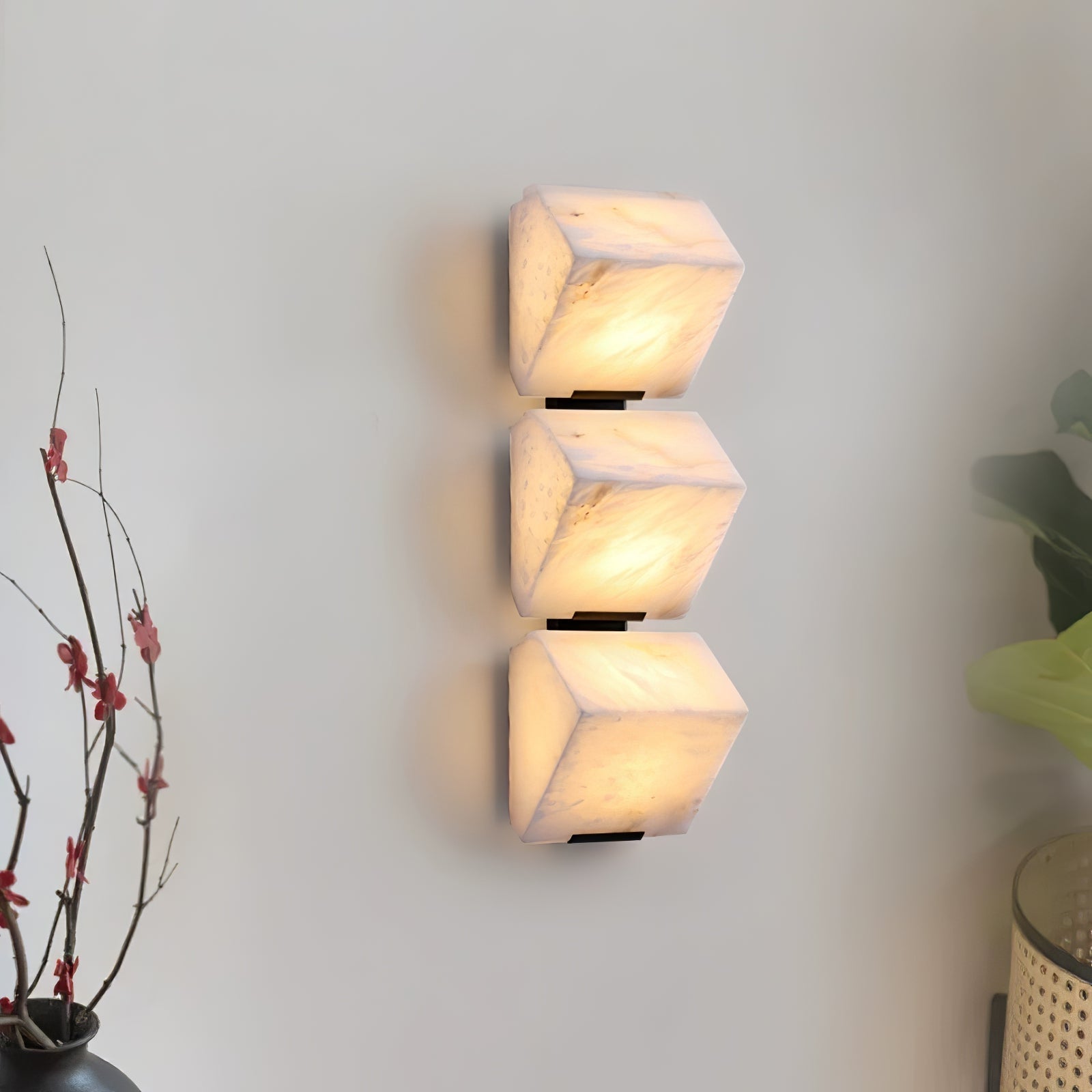 Qvistuvyn Staircase Metal Alabaster Wall Lamp - Letslighting