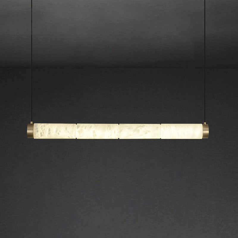 Plotuvyi Modern Strip Alabaster Pendant Light - Letslighting