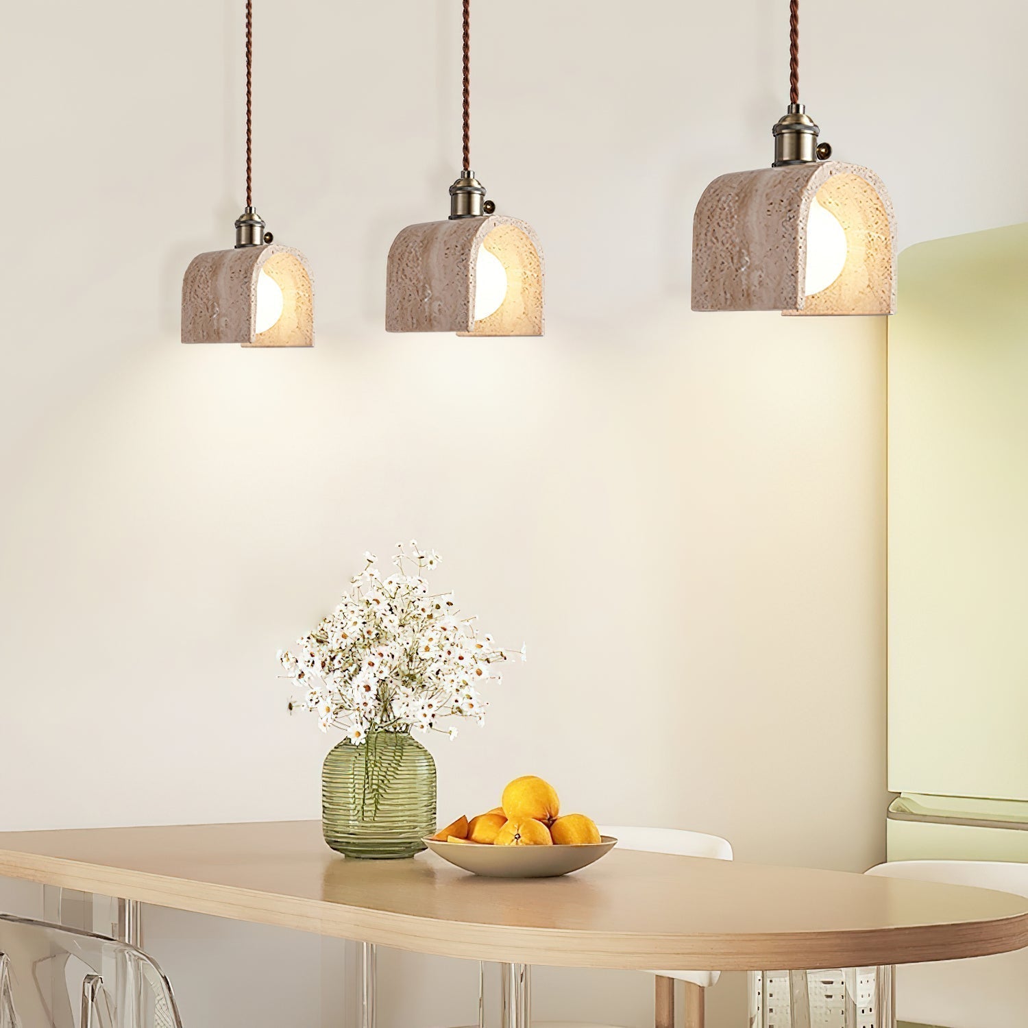 Lysorel Travertine Pendant Light - Blowlighting